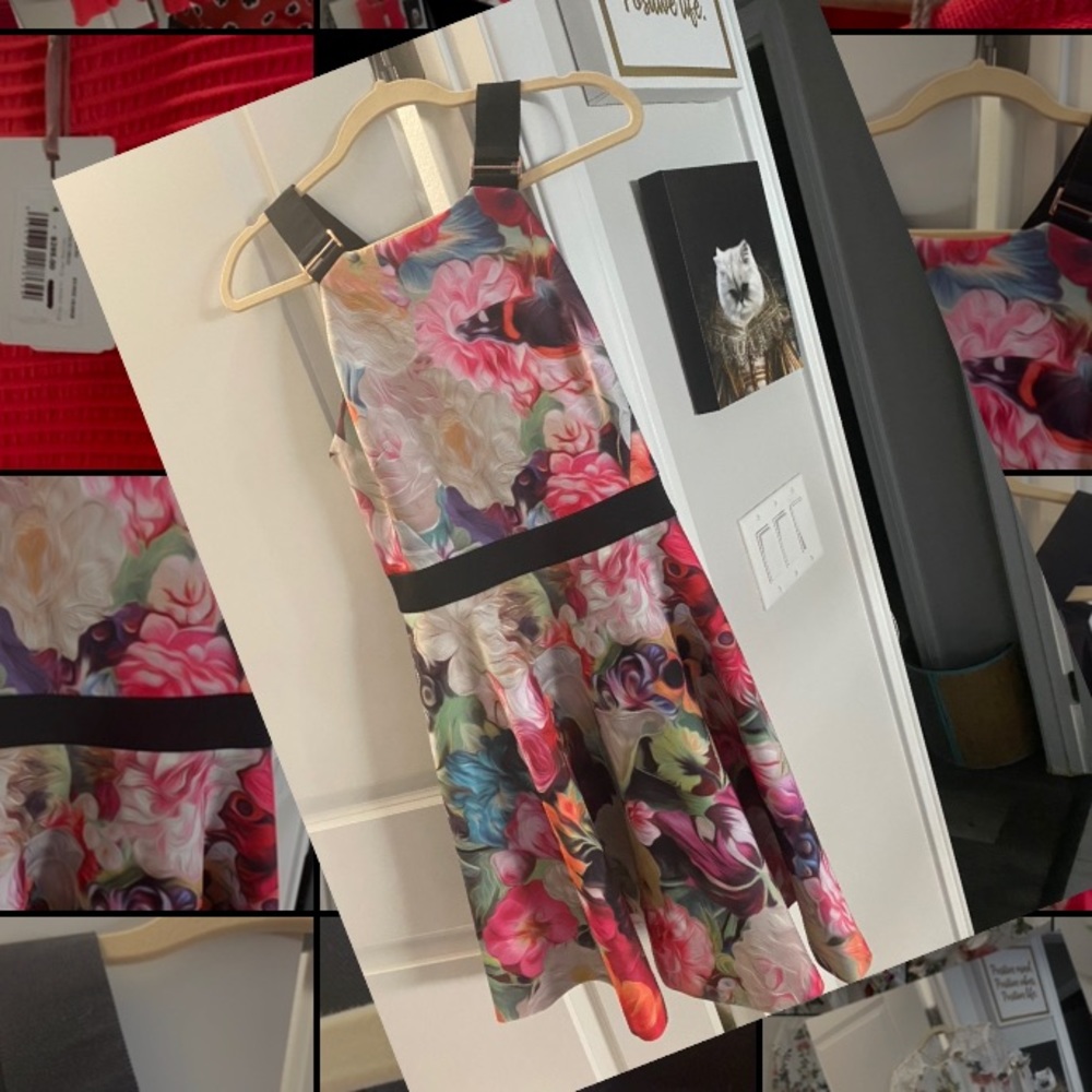 Ted Baker awesome floral dress 👗 size 4